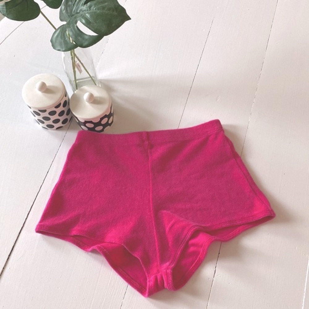 Solid & Striped The Baby cotton-terry shorts